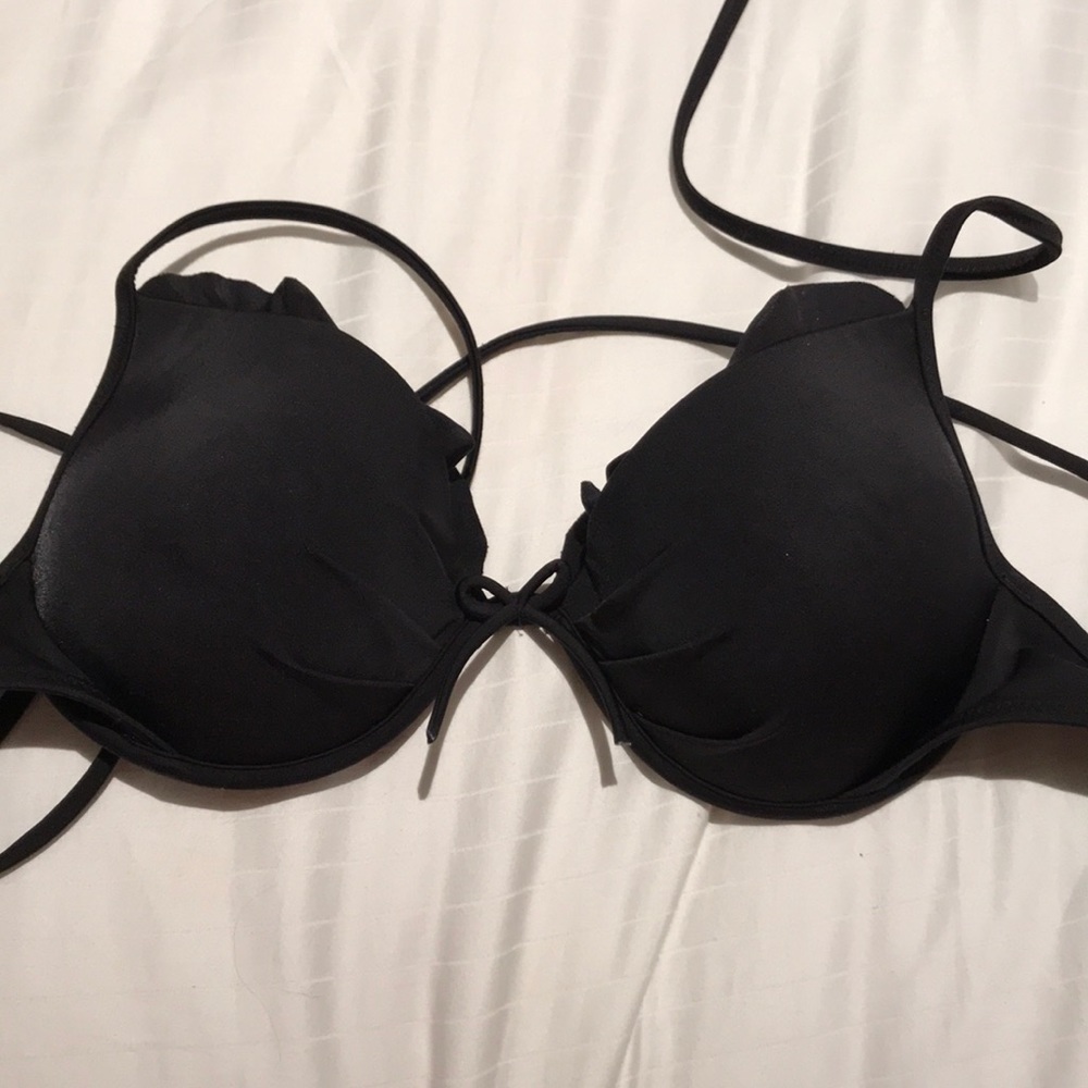 Victoria’s Secret pink black swim top